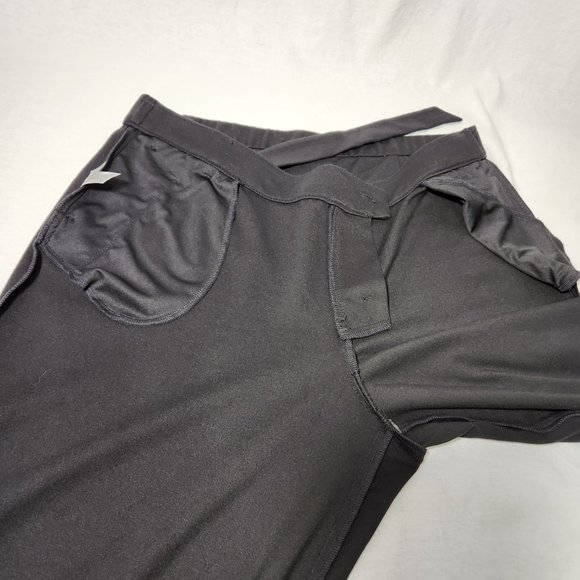J. Jill Minimalist PONTE Belted Full Leg Cropped Black Pants Size LP LIKE NEW! - Picture 9 of 16